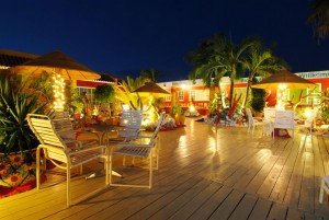 a picture of the terrace at sea breeze apartments near mangel halto beach aruba