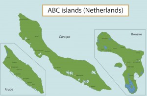 a picture of the abc islands in the caribbean sea