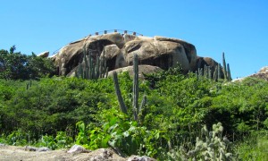 a picture of the casibari rock formations in aruba