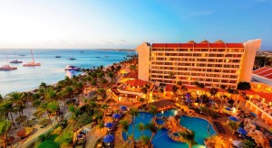 a picture of the Barceló Aruba All Inclusive Resort in Aruba, one of the best all inclusive resorts in the Dutch Caribbean