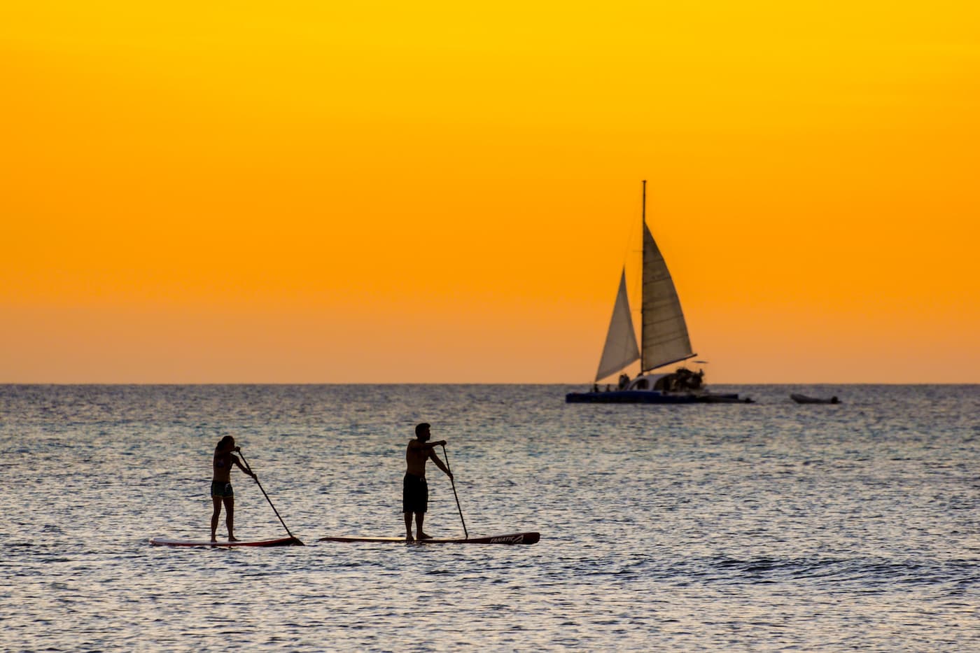 Hadicurari Beach, Aruba. A great spot for some light stand up paddle surfing at the end of a hot day.