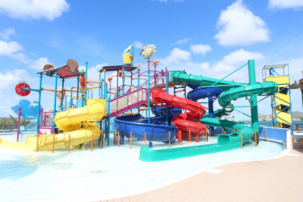 a water park for kids on De Palm Island in Aruba